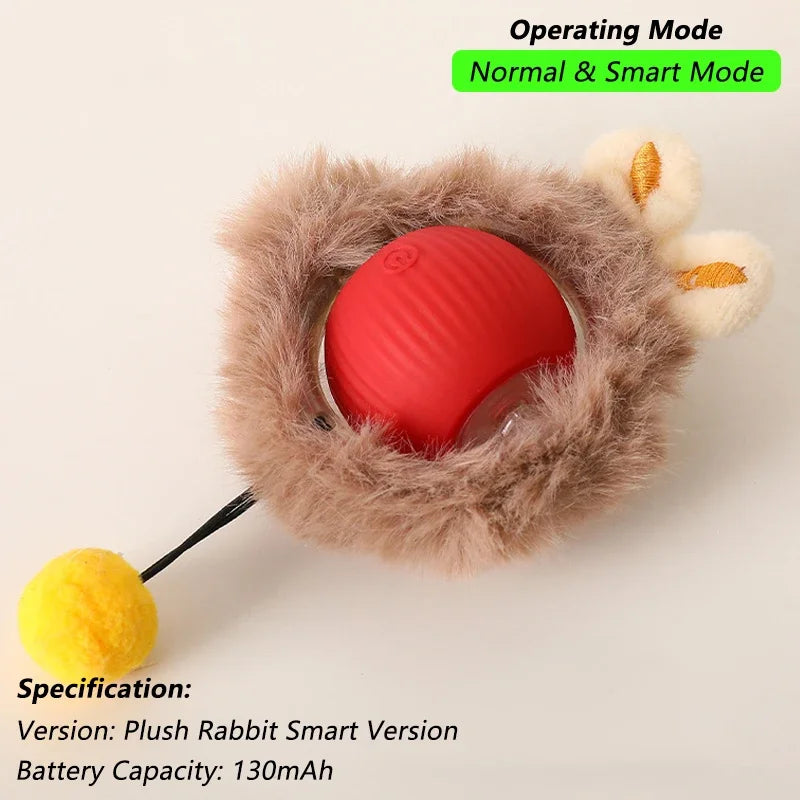 Smart Pet Interactive Rolling Ball Toy – Dog & Cat Electric Training Fun ⚡🐾