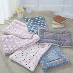🐾 Flannel Pet Sleeping Mat – Soft Winter Dog & Cat Bed