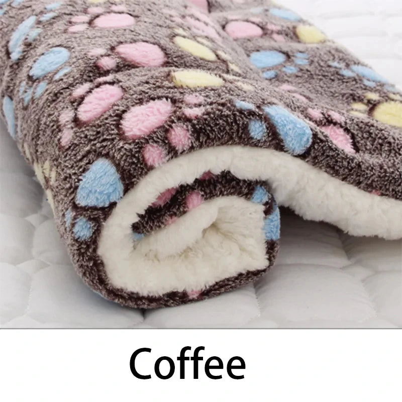 🐾 Flannel Pet Sleeping Mat – Soft Winter Dog & Cat Bed