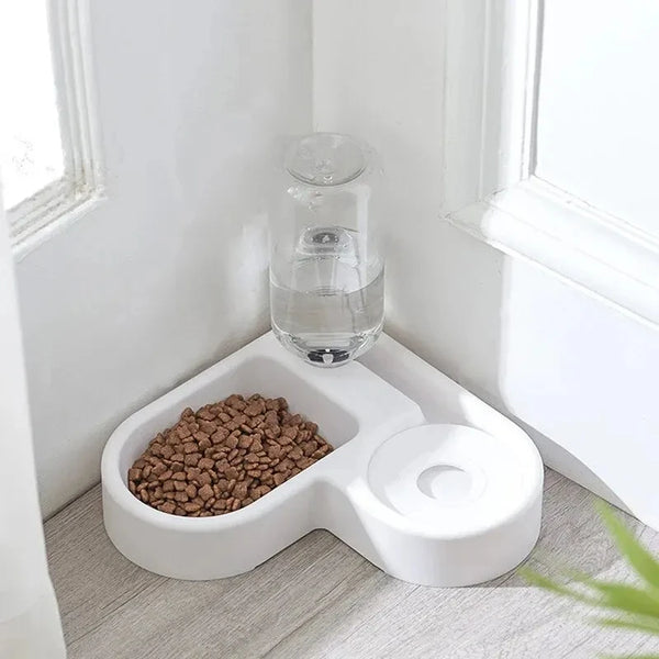 Automatic Drinking Love Pet Bowl – Dual-Use Feeding & Water Bowl 🐶🐱
