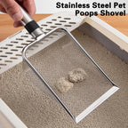 🐱 Stainless Steel Cat Litter Scoop – Durable & Easy-Clean Waste Removal Tool