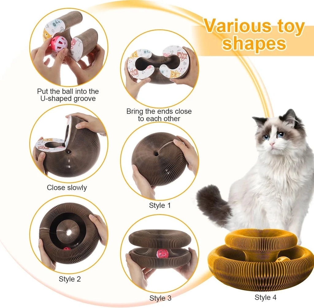 Magic Organ Cat Toy – Interactive Corrugated Scratching Post for Cats 🐾