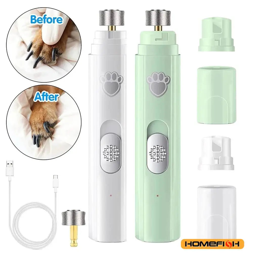 Electric Dog Nail Grinder – Painless Nail Trimmer for Dogs & Cats 🐾