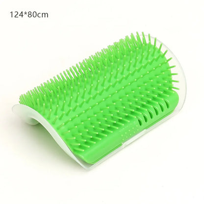 🐱 Cat Massage Tool – Wall Corner Self-Grooming Brush & Hair Removal Comb