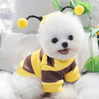 Bee Pet Puppy Coat Apparel Outfit Dog Halloween Hoodies Winter Cat Cosplay