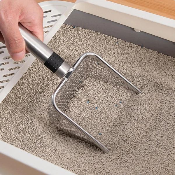 🐱 Stainless Steel Cat Litter Scoop – Durable & Easy-Clean Waste Removal Tool