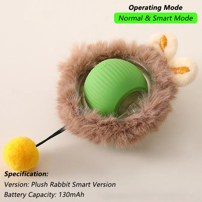 Smart Pet Interactive Rolling Ball Toy – Dog & Cat Electric Training Fun ⚡🐾