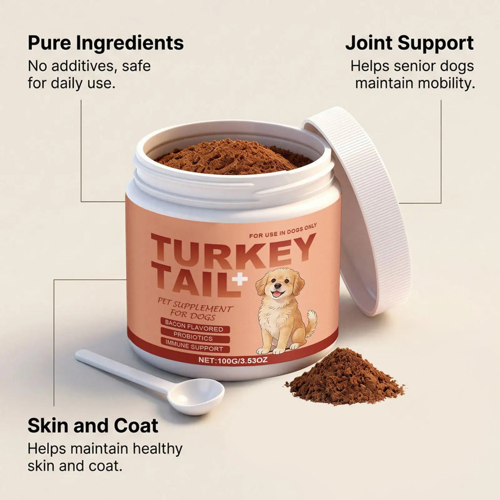 🐶 Dog Supplements for Skin & Coat – 100g Powder for Healthy, Shiny Fur