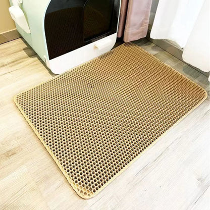 🐾 Extra Large Cat Litter Mat – Heavy-Duty Waterproof, Non-Slip &amp; Washable Floor Protector