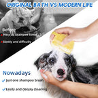 🐾 2-in-1 Pet Shampoo & Massage Brush – Soft Silicone Grooming Scrubber