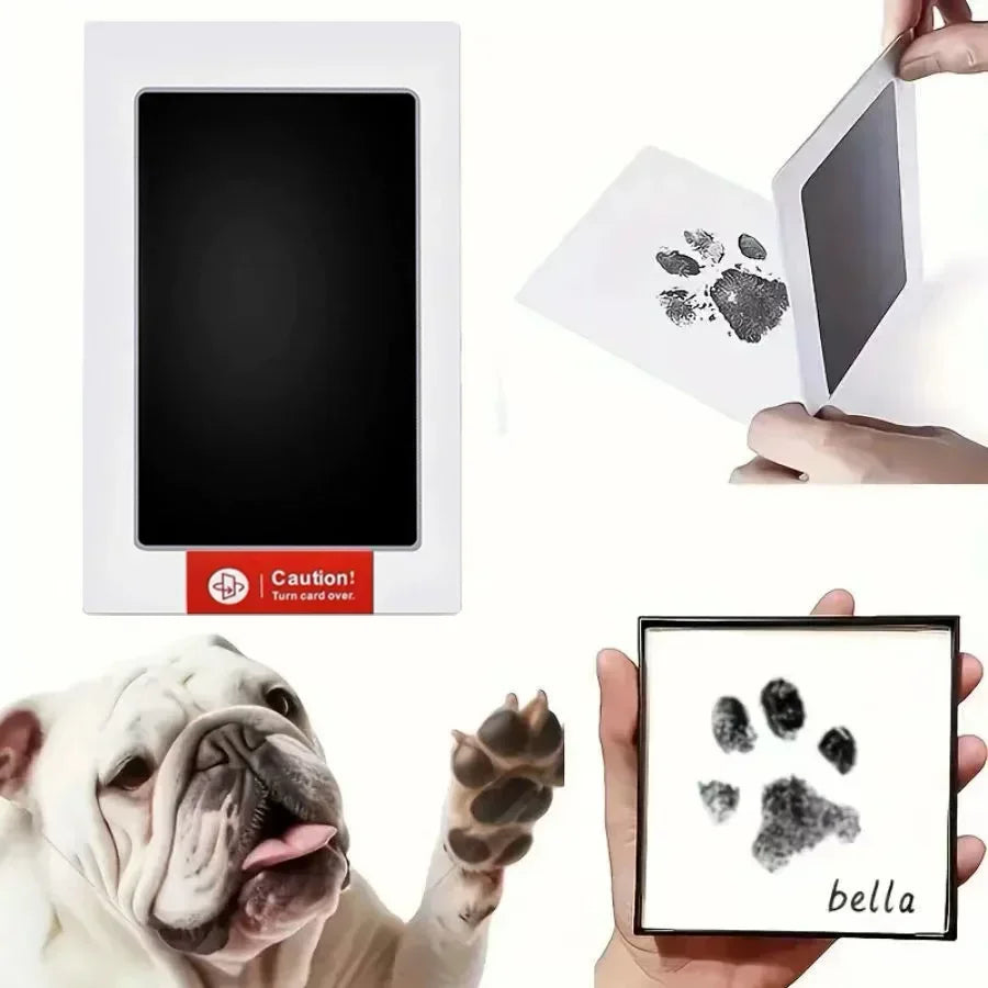 🐾 Baby & Pet Handprint Footprint Ink Pads – Safe, Non-Toxic, Inkless Kit