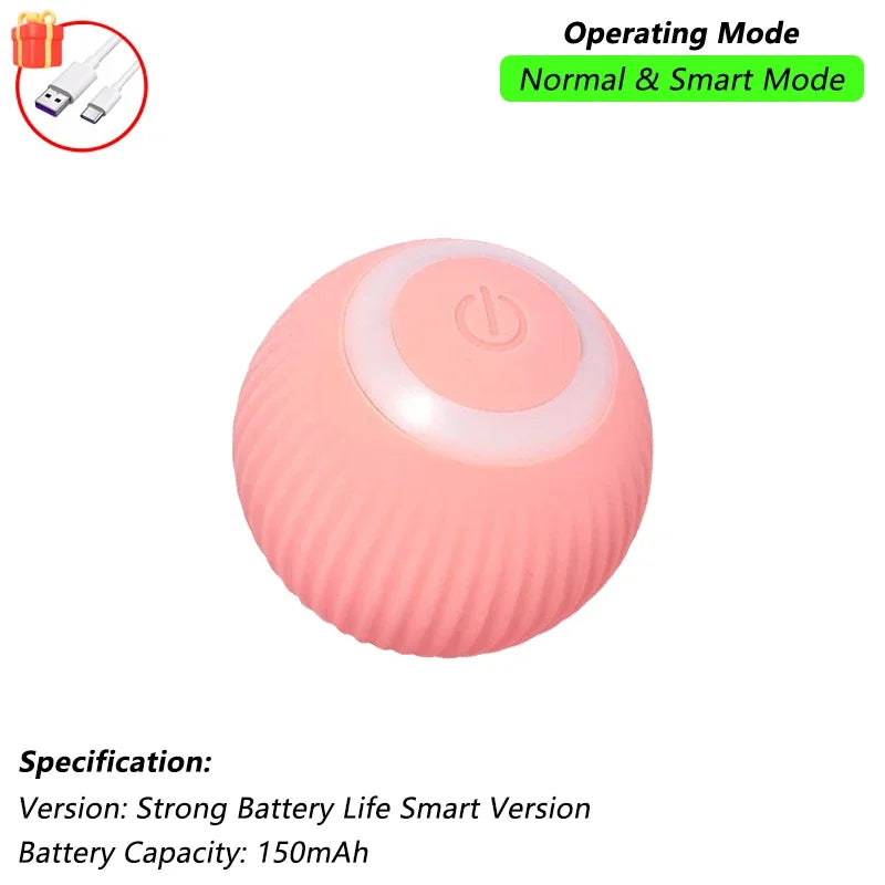 Smart Pet Interactive Rolling Ball Toy – Dog & Cat Electric Training Fun ⚡🐾