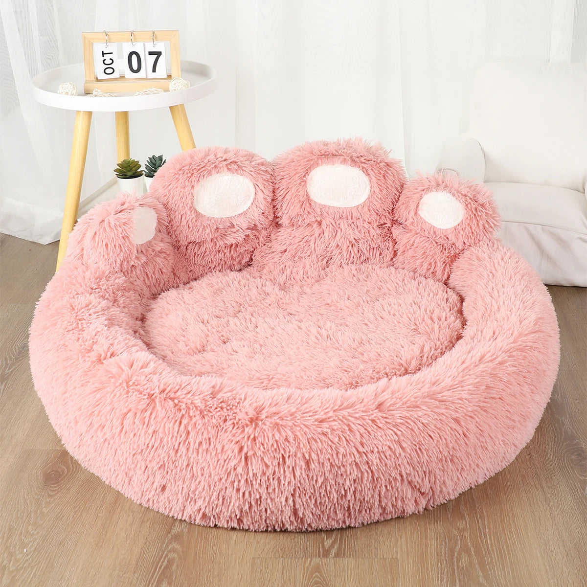 🐾 Fluffy Winter Dog Bed – Warm & Cozy Pet Sofa