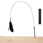 🐱 Cat Teaser Stick with Bell – Interactive Feather Toy for Cats
