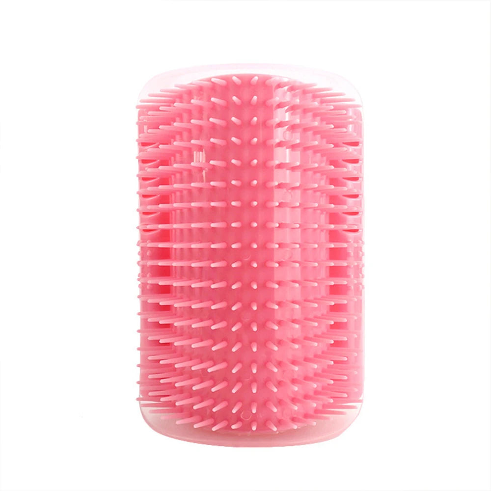 Cat Corner Self Groomer – Wall Mounted Cat Massager & Hair Remover Brush 🐱