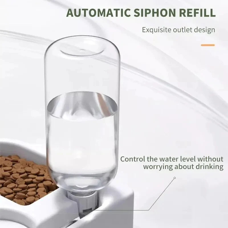 Automatic Drinking Love Pet Bowl – Dual-Use Feeding & Water Bowl 🐶🐱