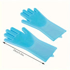 🐾 Pet Grooming & Bathing Silicone Gloves