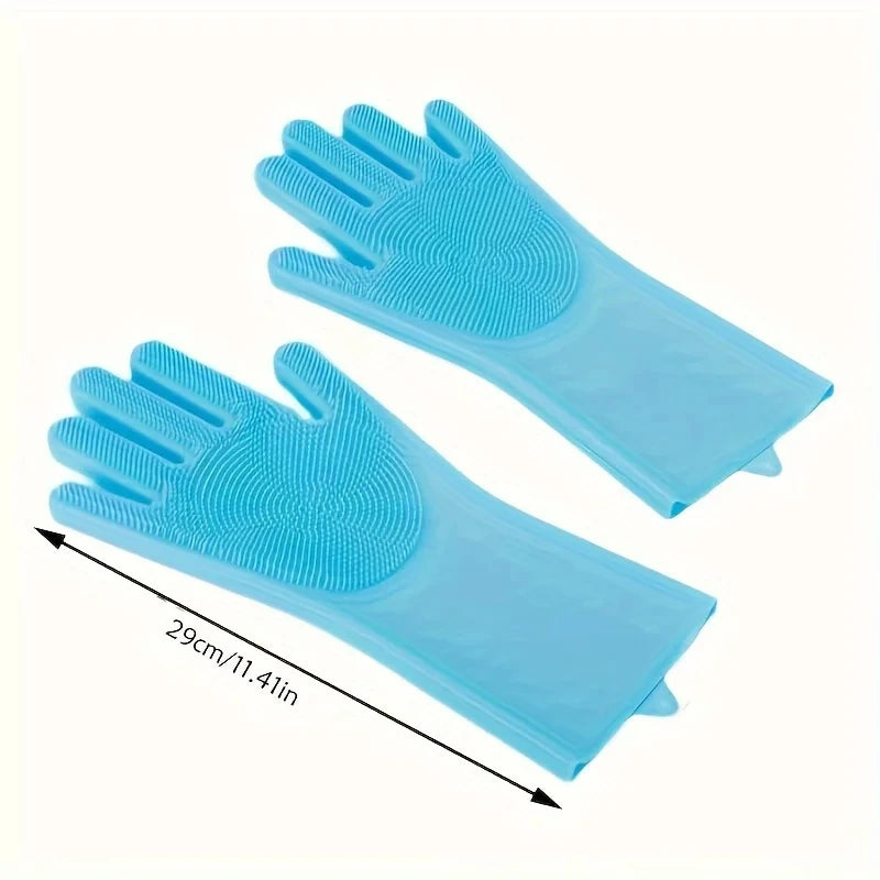 🐾 Pet Grooming & Bathing Silicone Gloves