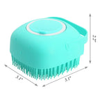 🐾 2-in-1 Pet Shampoo & Massage Brush – Soft Silicone Grooming Scrubber