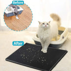 Cat Litter Mat With Gift – Double Layer Waterproof Non-Slip Mat for Cats