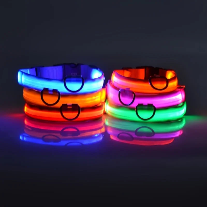 🌙 LED Dog Collar – Night Safety Flashing Glow Collar for Dogs