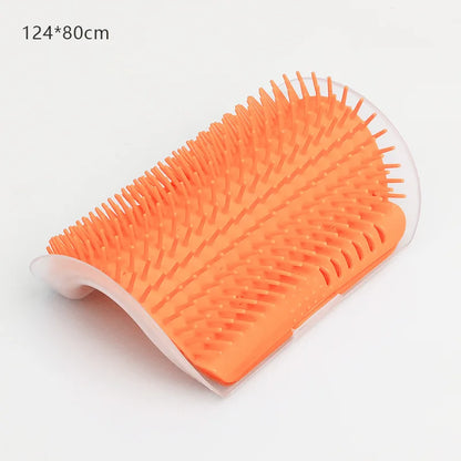 🐱 Cat Massage Tool – Wall Corner Self-Grooming Brush & Hair Removal Comb