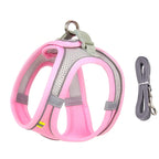 🐶 Puppy & Cat Harness Set – Adjustable Harness Vest with Leash for Small Dogs