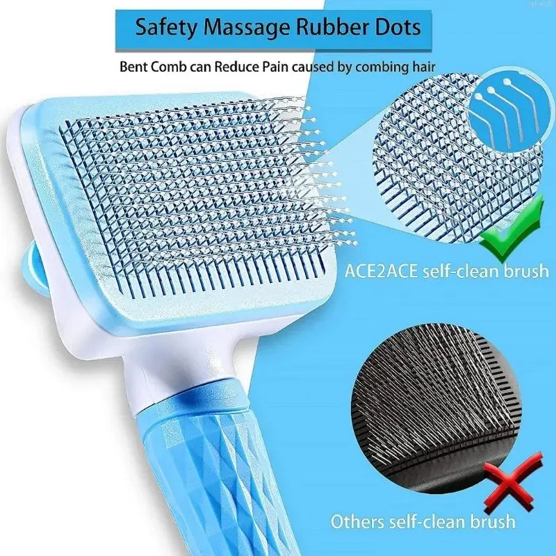 🐾 Dog & Cat Hair Remover Brush – Grooming & Care Comb