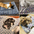 🐾 Flannel Pet Sleeping Mat – Soft Winter Dog & Cat Bed