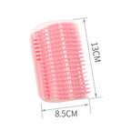 🐱 Massage Pet Cat Brush – Corner Scraper & Hair Removal Tool