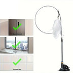 🐱 Cat Teaser Toy – Interactive Bell & Feather Wand with Suction Cup Pole