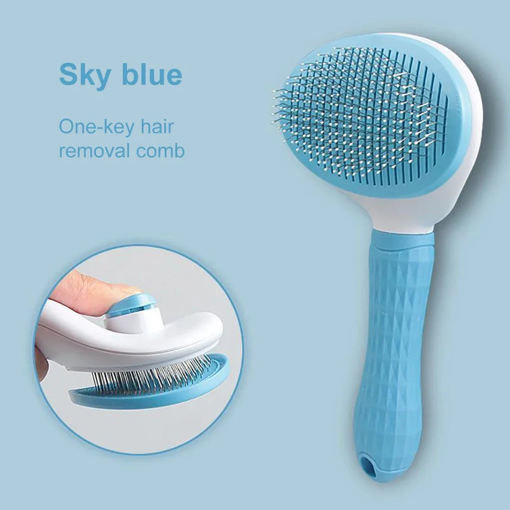 🐾 Dog & Cat Hair Remover Brush – Grooming & Care Comb
