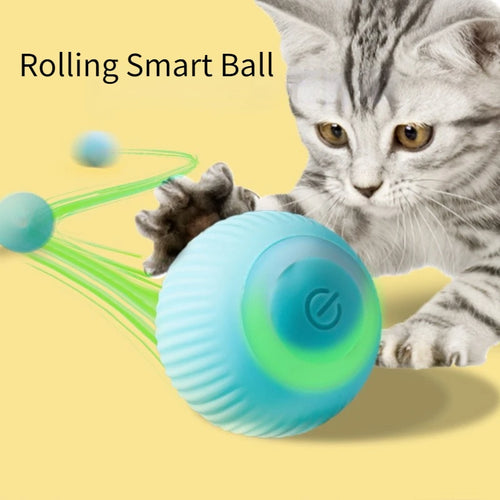 Smart Cat Toy – Automatic Rolling Ball for Interactive Play 🐱⚡