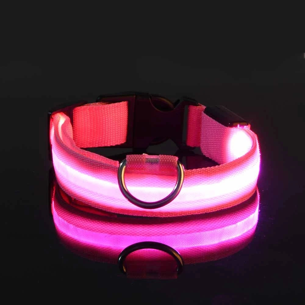🌙 LED Dog Collar – Night Safety Flashing Glow Collar for Dogs
