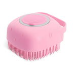 🐾 2-in-1 Pet Shampoo & Massage Brush – Soft Silicone Grooming Scrubber