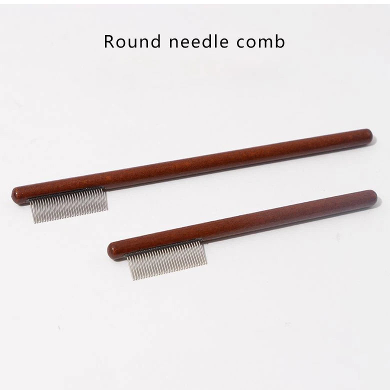Pet Woodiness Facial Cleaning Comb – Tear Stain & Eye-Poop Remover for Cats & Dogs