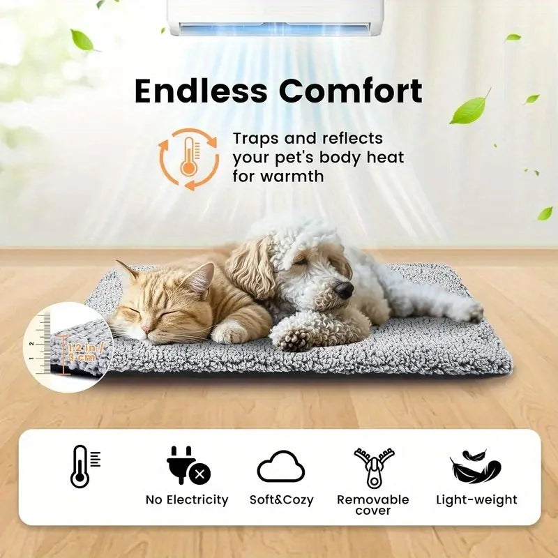 Winter Warming Pet Mattress – Super Soft & Cozy Bed Mat for Cats and Dogs