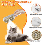 🐾 3-in-1 Pet Steam Brush – Electric Spray Grooming Comb