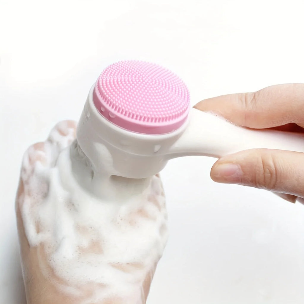🐾 Silicone Pet Paw Cleaner & Massage Brush – Dual-Sided Dog Grooming Tool