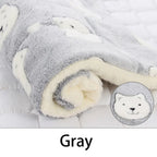 🐾 Flannel Pet Sleeping Mat – Soft Winter Dog & Cat Bed