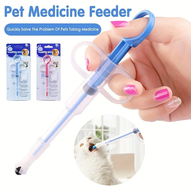 Pet Medicine Feeder – Cat & Dog Pill Shooter with Soft Tip