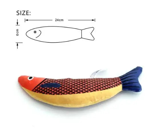 Fish-Shaped Catnip Toy – Interactive Chew & Play for Cats 🐟