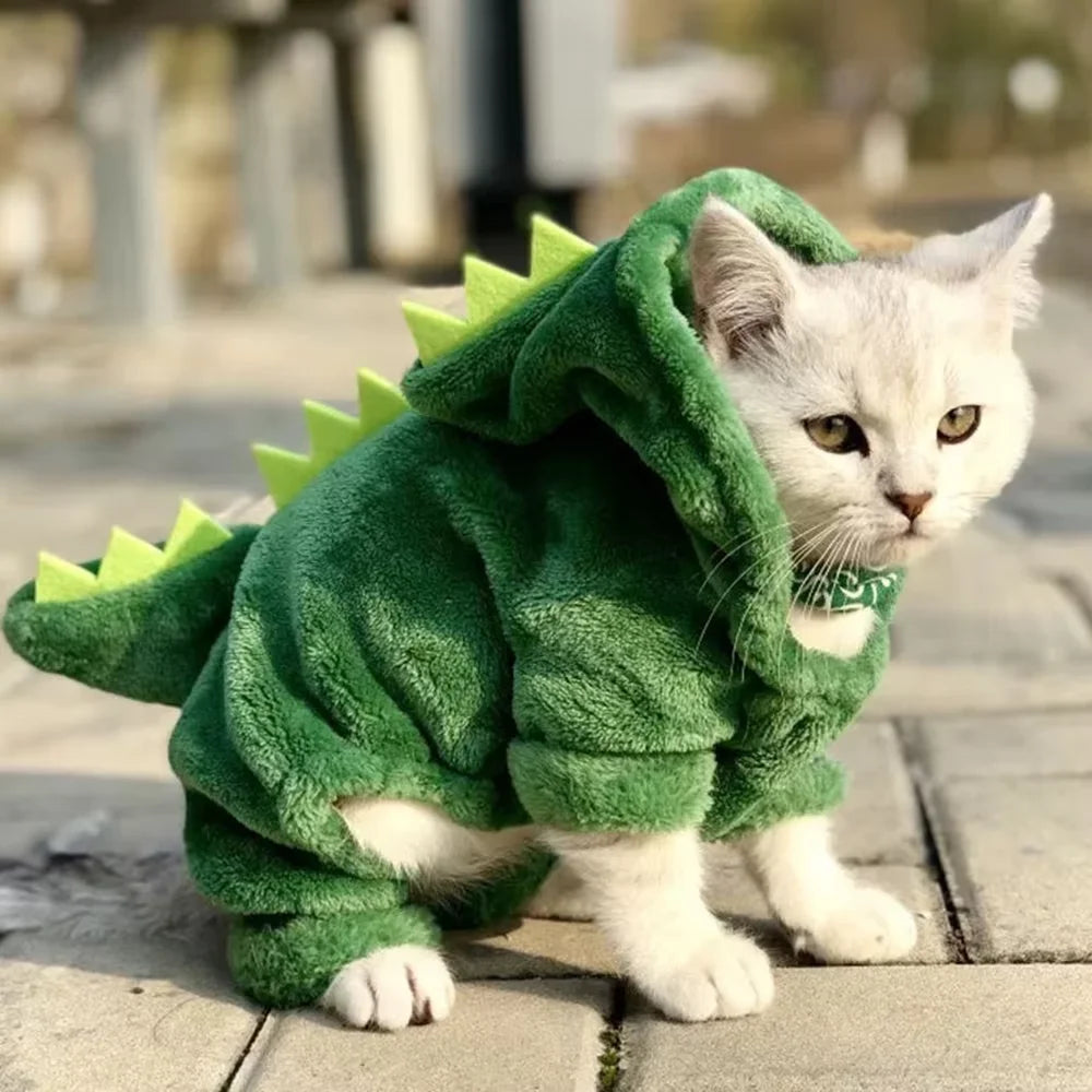 Small & Medium Pet Cotton Costume – Cozy Autumn & Winter Wear for Dogs & Cats 🐾