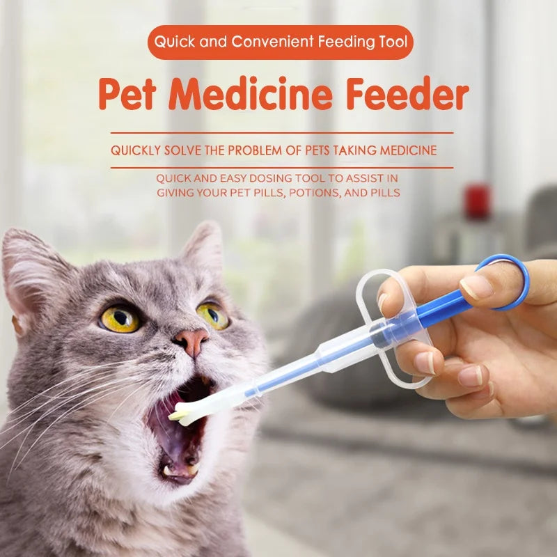 Pet Medicine Feeder – Cat & Dog Pill Shooter with Soft Tip