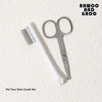 🐾 Pet Facial Cleaning Comb Set – Remove Tear Stains & Keep Your Pet Clean