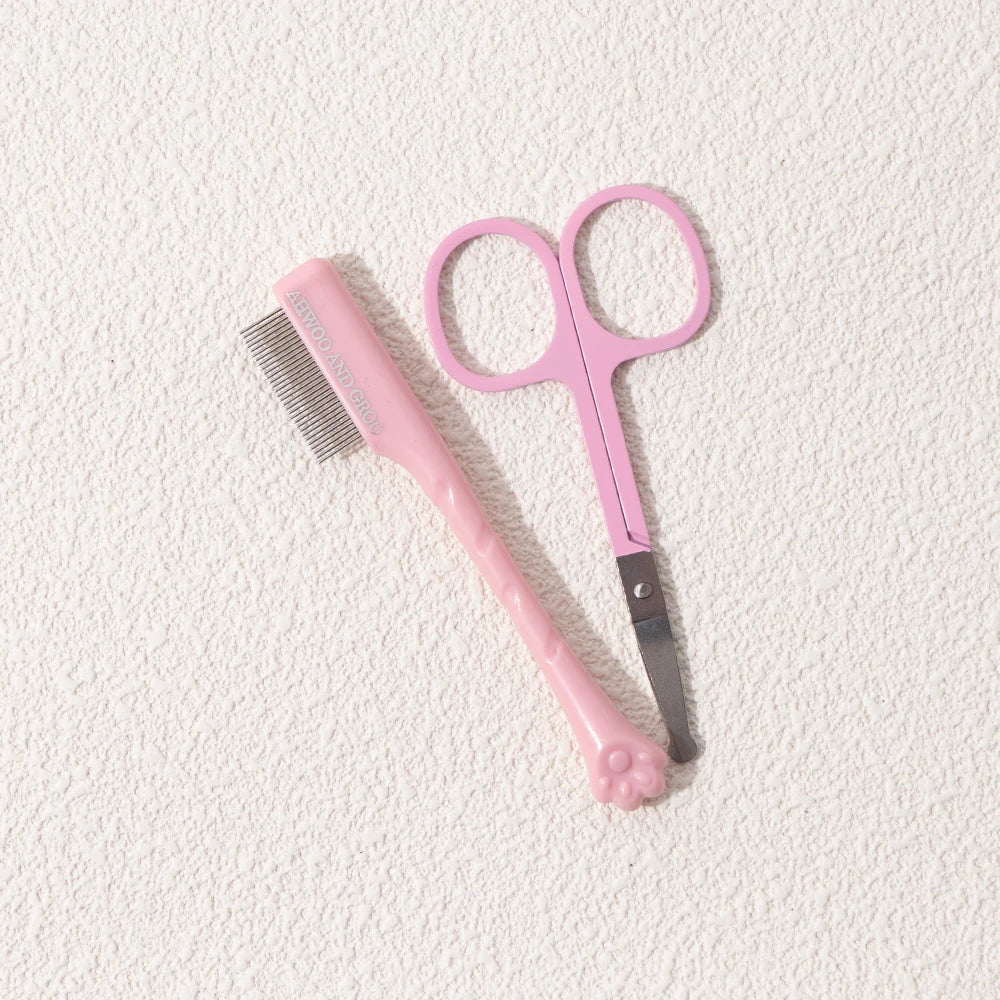 🐾 Pet Facial Cleaning Comb Set – Remove Tear Stains & Keep Your Pet Clean