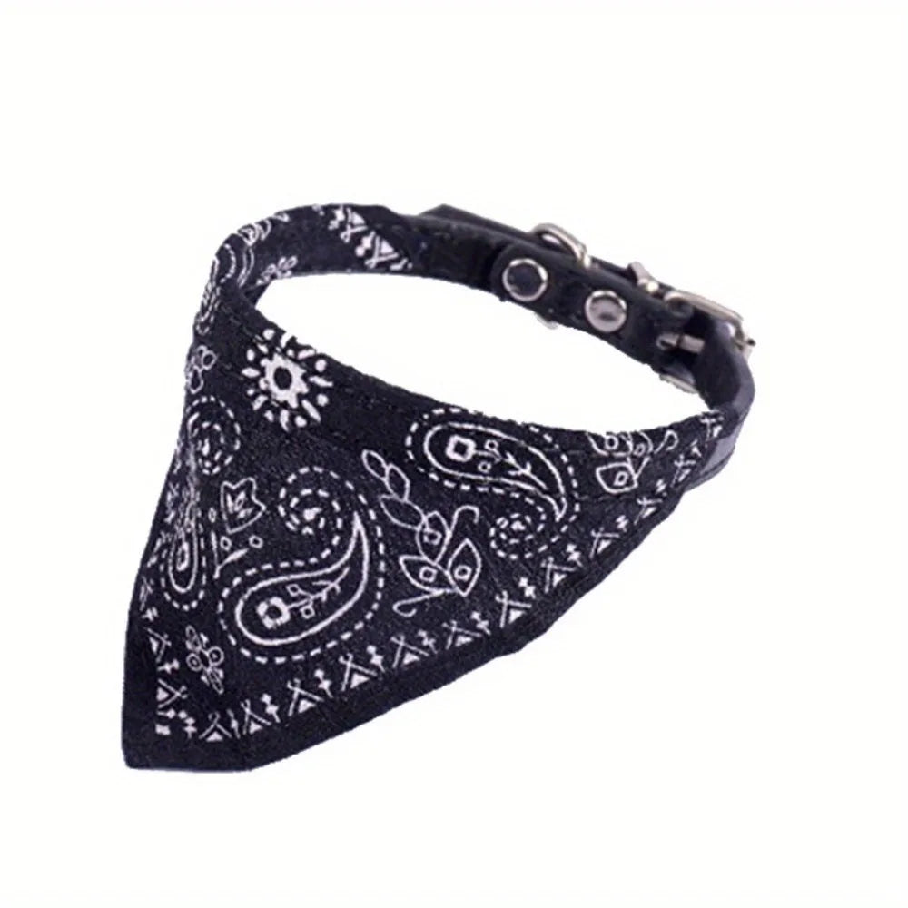 Adjustable Pet Bandana Collar – Stylish Triangle Neckerchief for Dogs & Cats 🐾