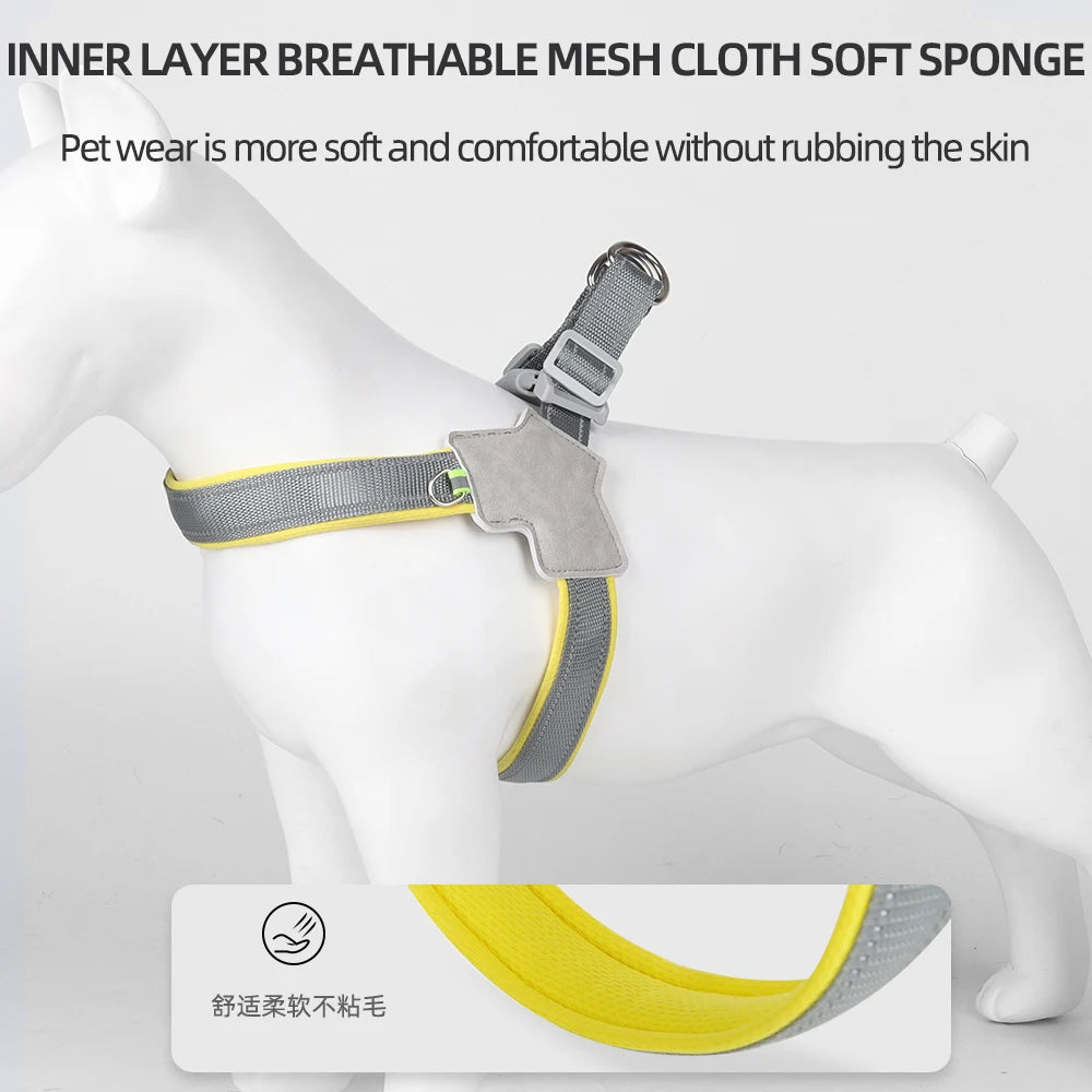 Reflective Pet Dog Harness – No Pull Vest for Small & Medium Dogs 🐾
