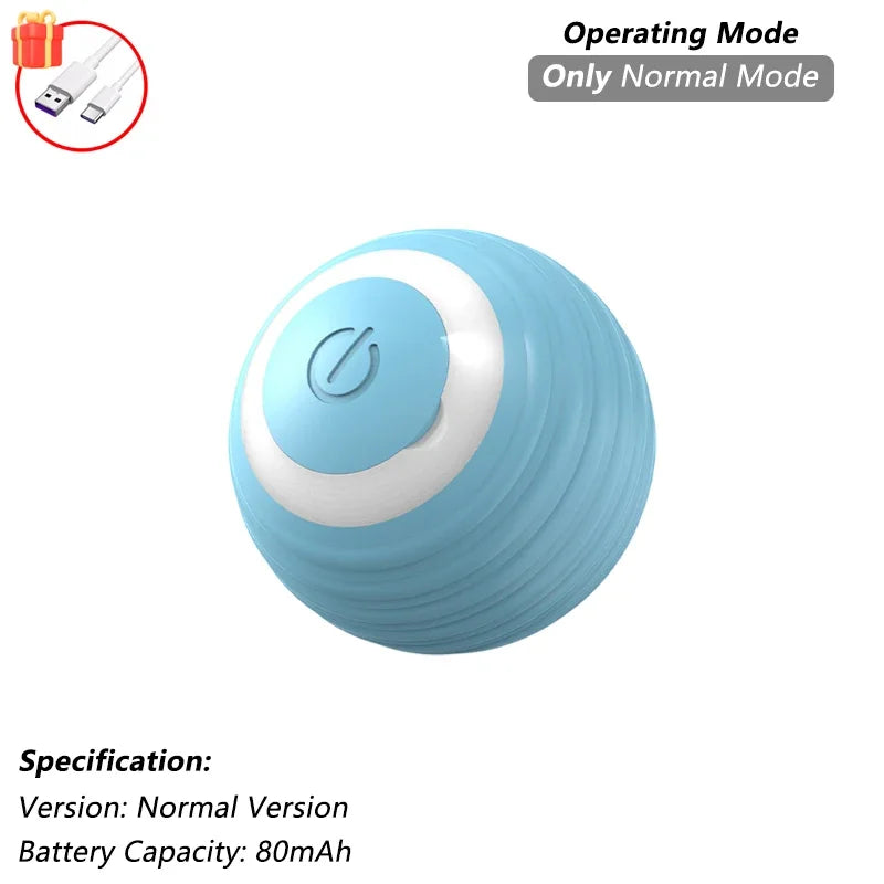 Smart Pet Interactive Rolling Ball Toy – Dog & Cat Electric Training Fun ⚡🐾
