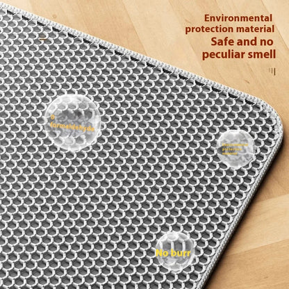 🐾 Extra Large Cat Litter Mat – Heavy-Duty Waterproof, Non-Slip &amp; Washable Floor Protector